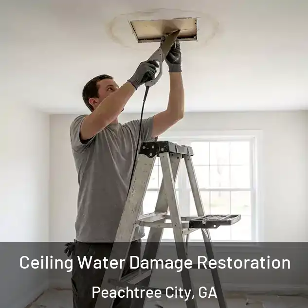  Ceiling Water Damage Restoration Peachtree City, GA