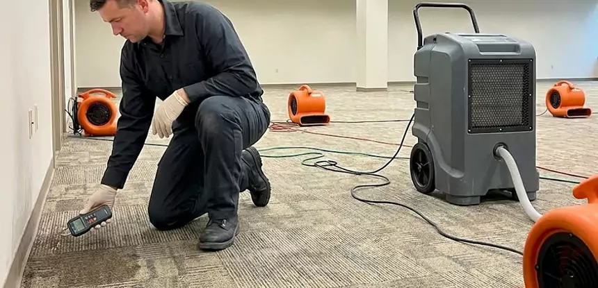 Drying Carpet Padding After Flood in Peachtree City